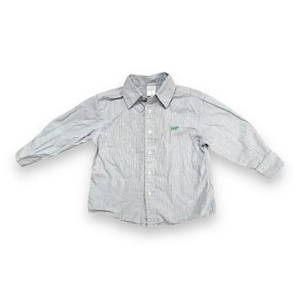 Crewcuts | Striped Button Down Shirt (3) 💚💙